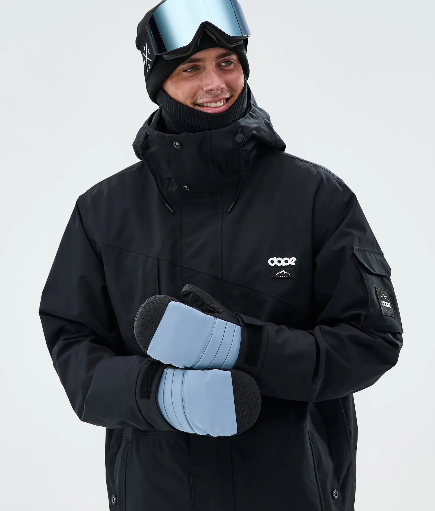 Ace Mittens Light Blue