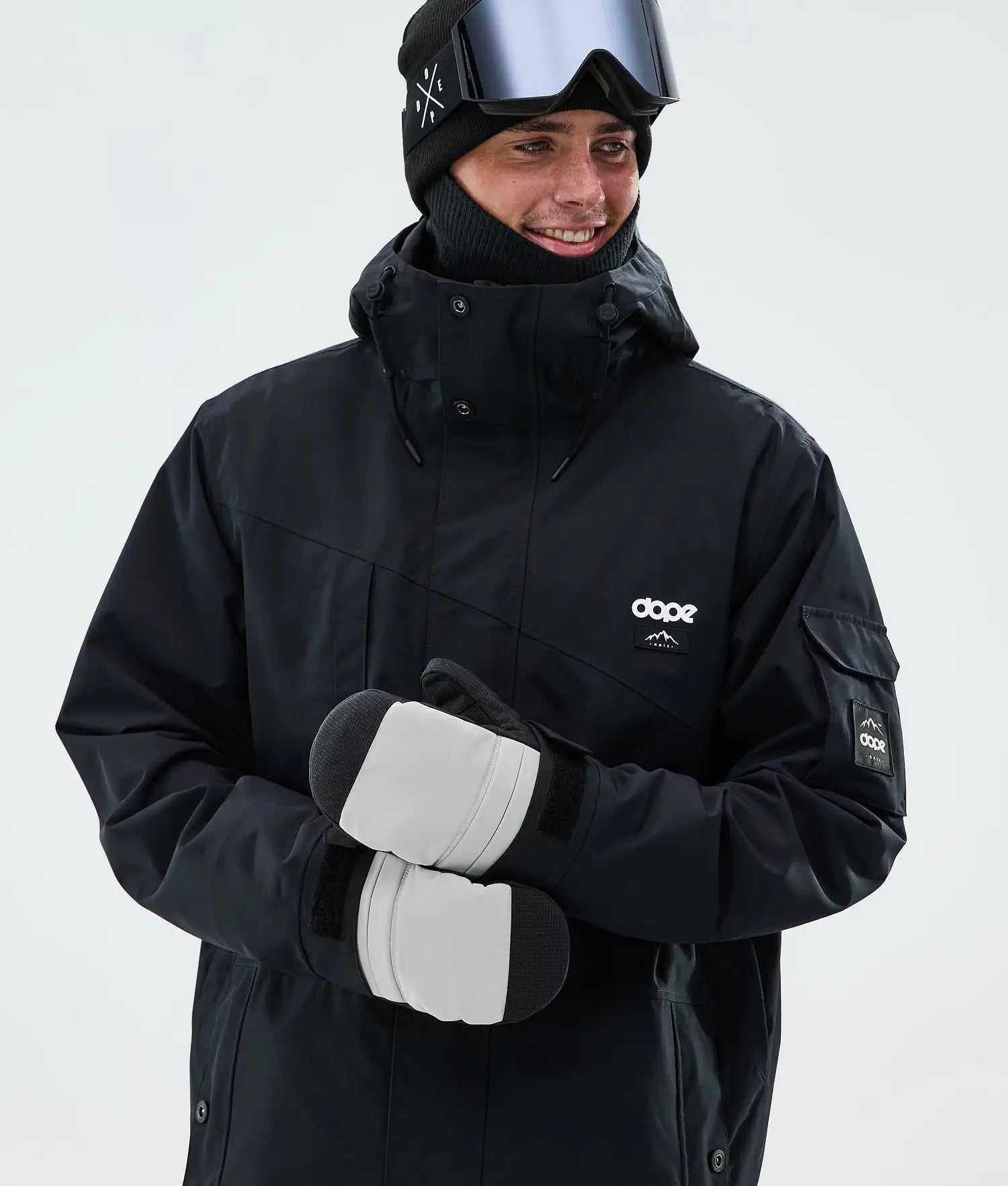 Ace Mittens Light Grey